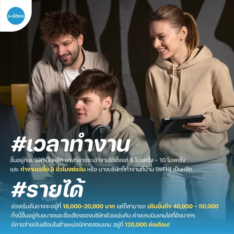 รูปประกอบ: Game Tester นักทดสอบเกม เล่นเกมไม่เก่งก็เป็นได้!