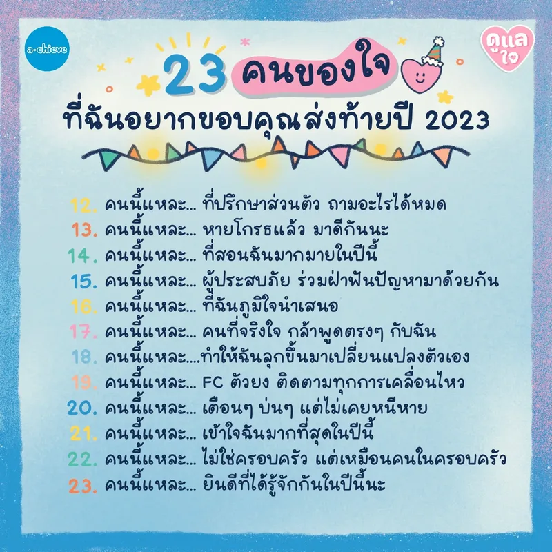 รูปประกอบ: 23 คนของใจที่ฉันอยากขอบคุณส่งท้ายปี 2023 